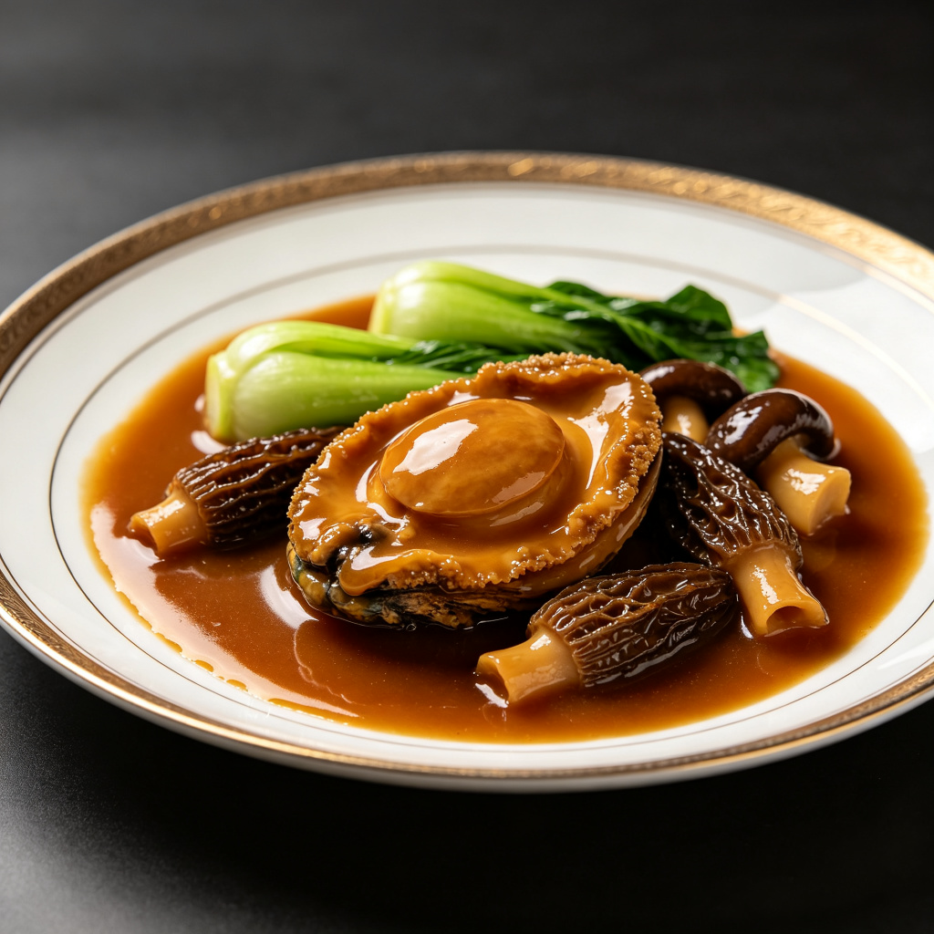 Braised Abalone with mushrooms