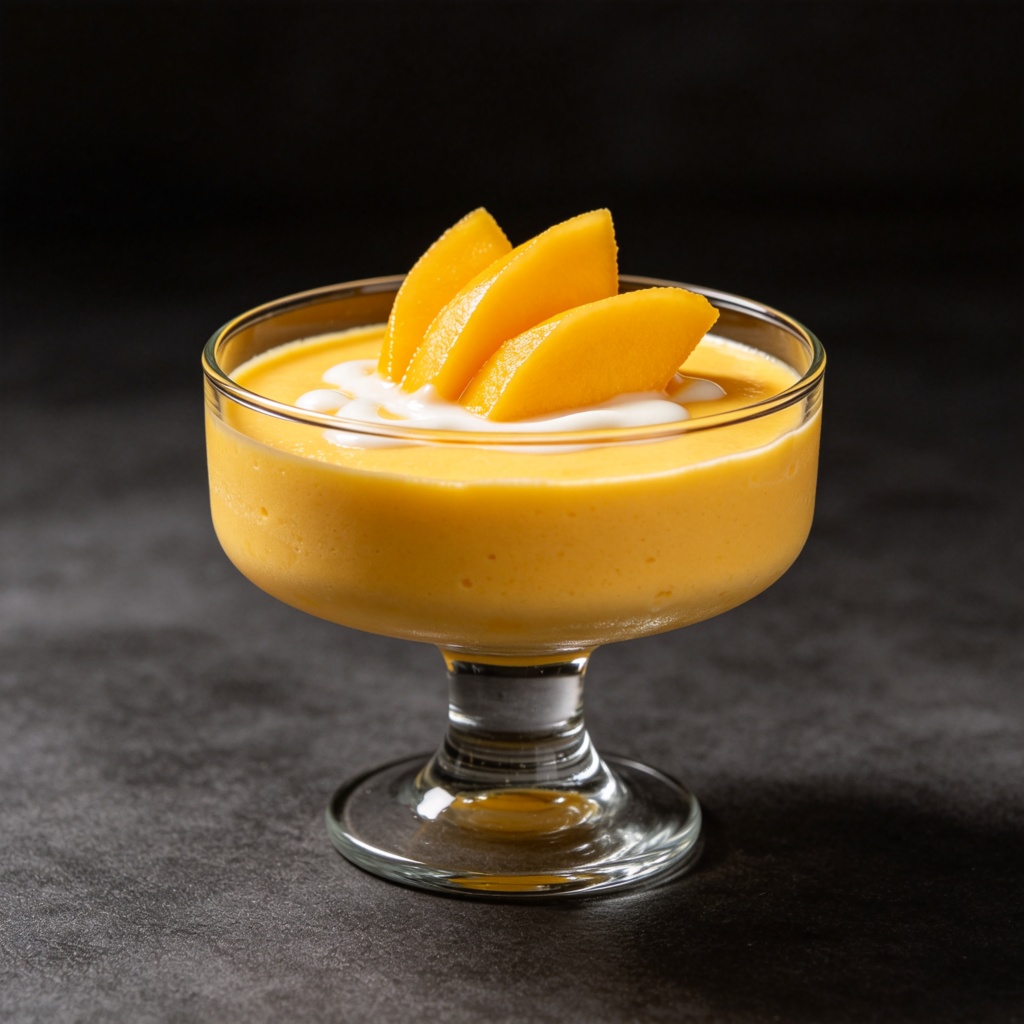 Mango Pudding dessert